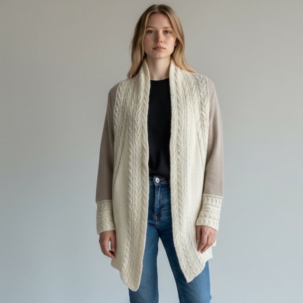 Anthropologie Knitted Knotted cardigan M